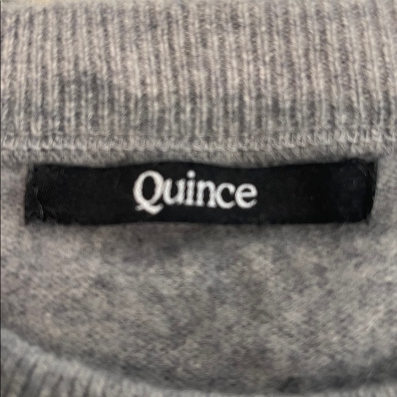 Quince Mongolian Shrunken Cashmere Quiet Luxury Sweatshirt Size M - Picture 6 of 7